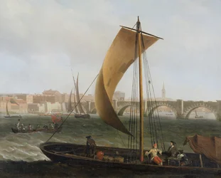 Vue sur la Tamise avec le pont de Westminster, c.1743-44